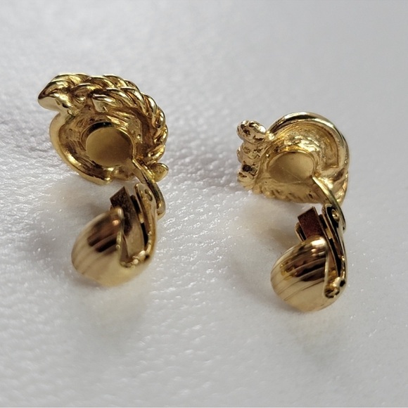 CHRISTIAN DIOR Gold Plated Earrings - Picture 3 of 4